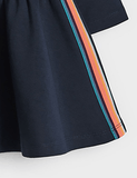 Colorful Zebra Applique Dress - CCMOM