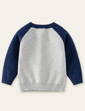 Construction Car Pattern Long Sleeve Sweater - CCMOM