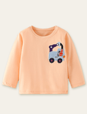 Crane Appliqu¡§| Long Sleeves T-shirt - CCMOM