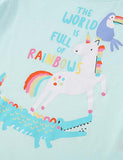Crocodile Unicorn Printed Long-Sleeved T-shirt - CCMOM