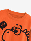 Cute Dinosaur Printed Long-Sleeved T-shirt - CCMOM