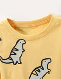Cute Dinosaur Printed Long-Sleeved T-shirt - CCMOM