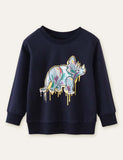 Cute Dinosaur Printed Sweatshirt - CCMOM