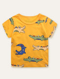Cute Dinosaur Printed T-shirt - CCMOM