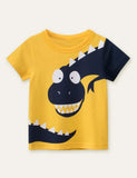 Cute Dinosaur Printed T-shirt - CCMOM