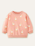 Cute Duck Full Printed Sweatshirt - CCMOM