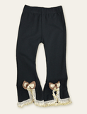Cute Embroidery Pattern Leggings - CCMOM