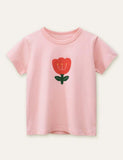 Cute Flowers Printed T-shirt - CCMOM