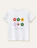 Cute Flowers Printed T-shirt - CCMOM