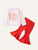 Cute girls Valentine's Day set