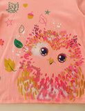 Cute Owl Printed Long Sleeve T-shirt - CCMOM