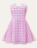 Cute Princess Plaid Printed Dress - CCMOM