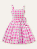 Cute Princess Plaid Printed Dress - CCMOM