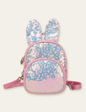 Cute Rabbit Sequined Flower Schoolbag Backpack - CCMOM