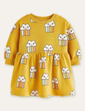 Cute Rainbow Clouds Printed Dress - CCMOM