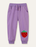 Cute Strawberry Appliqu¡§| Sweatpants - CCMOM