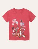 Deer Animal Printed T-shirt - CCMOM