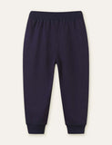Dinosaur Appliqu¡§| Embroidered Sweatpants - CCMOM