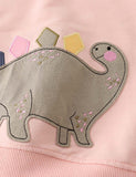 Dinosaur Appliqu¡§| Long-Sleeved Sweater - CCMOM