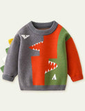 Dinosaur Brocade Sweater - CCMOM