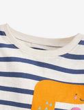 Dinosaur Digital Appliqu¡§| Striped T-shirt - CCMOM