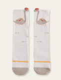 Dinosaur Flamingo Printed Knee Socks - CCMOM