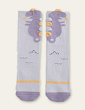 Dinosaur Flamingo Printed Knee Socks