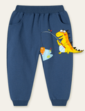 Dinosaur Floral Printed Sweatpants - CCMOM