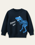 Dinosaur Fossil Color Printed Sweatshirt - CCMOM
