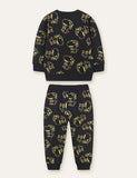 Dinosaur Full Printed Long Sleeve Sweater Set - CCMOM