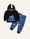 Dinosaur Hooded Sweatshirt Suit