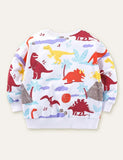 Dinosaur Printed Long Sleeve Sweatshirt - CCMOM