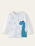 Dinosaur Printed Long-Sleeved Bottoming Shirt - CCMOM