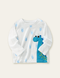 Dinosaur Printed Long-Sleeved Bottoming Shirt - CCMOM