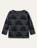 Dinosaur Printed Long-Sleeved T-shirt - CCMOM