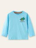 Dinosaur Printed Long-Sleeved T-shirt - CCMOM