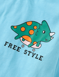 Dinosaur Printed Long-Sleeved T-shirt - CCMOM