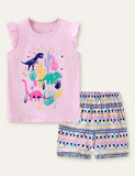 Dinosaur Printed Sleeveless Set - CCMOM