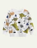 Dinosaur Printed Sweater