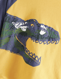Dinosaur Roaring Printed Long-Sleeved T-shirt - CCMOM