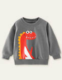 Dinosaur Waving Printed Sweatshirt - CCMOM
