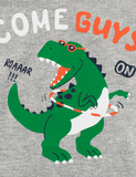 Dinosaur with Hula Hoop Printed Long-Sleeved T-shirt - CCMOM