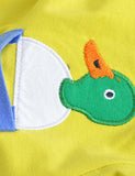 Duck Appliqu¡§| Pocket Long Sleeve T-shirt - CCMOM