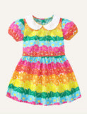 Flower Print Short Sleeve Dress
