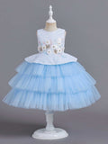 Children's Dress Princess Dress European and American Embroidery Puffy Cake Dress