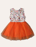 Easter Floral Bunny Mesh Dress - CCMOM