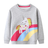 Unicorn Appliqu¡§| Sweater