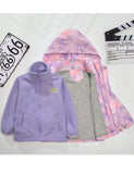 Spring and Autumn Kids' Overcoat Removable Fleece-lined Thickened