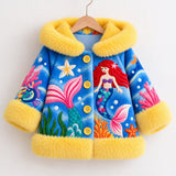 Lucky Sale-Children's Colorful Mermaid Underwater World Coat