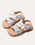 Embroidered Bow Sandals - CCMOM